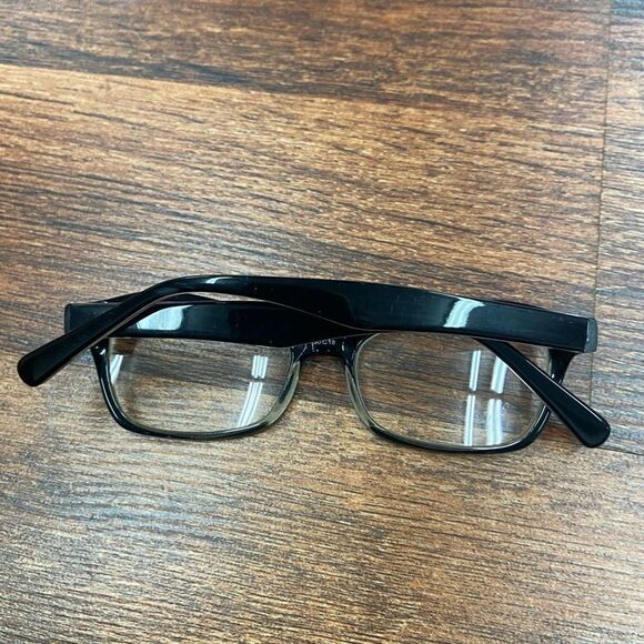 Unbranded Unisex Black Saddle Bridge Full-Rim Frames Classic Glasses - Picture 2 of 4